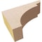 Ekena Millwork 2"W x 6"D x 4"H Classic Yorktown Rough Cedar Woodgrain TimberThane Corbel, Primed Tan CORUR02X06X04YORRCPR - alternate 4